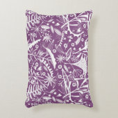 フローラ紫色 アクセントクッション (正面(垂直))