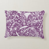 フローラ紫色 アクセントクッション (裏面)
