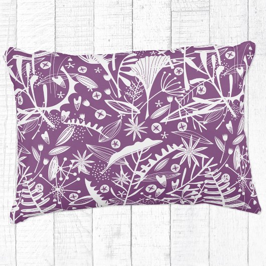 フローラ紫色 アクセントクッション