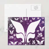 フローラ紫蝶 ポストカード (正面/裏面)