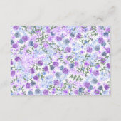 フローラ紫、グレーの書結婚道の詳細 エンクロージャーカード (裏面)