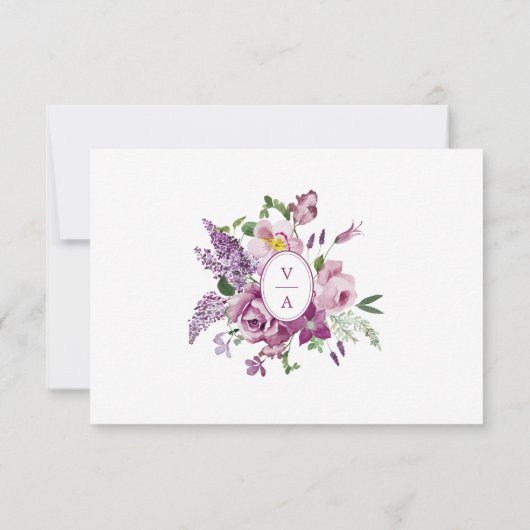 フローラ紫 出欠カード (裏面)