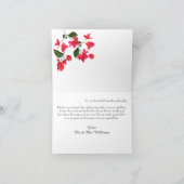 フローラ結婚とブーゲンビリアのサンキューカード サンキューカード (内部)