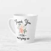 フローラ結婚のお世辞 カフェラテマグ (左アングル)