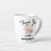 フローラ結婚のお世辞 カフェラテマグ (右アングル)