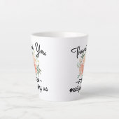 フローラ結婚のお世辞 カフェラテマグ (正面)