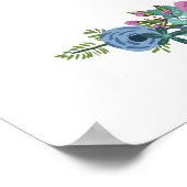 フローラ結婚のウェルカムサイン16x20 ポスター (角)