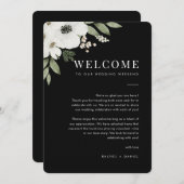 フローラ結婚のウェルカムレター&旅程カード 招待状 (正面/裏面)
