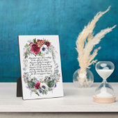 フローラ結婚のオリジナル詩 フォトプラーク (側面)