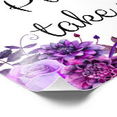 フローラ結婚のサイン・パープル。ポスターを1枚お願い フォトプリント (角)