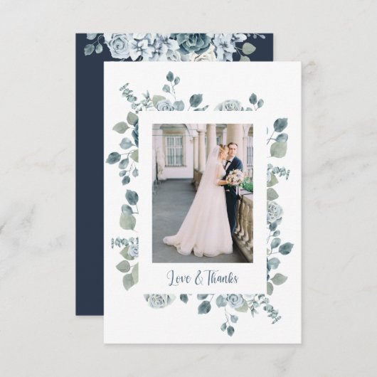 フローラ結婚のサンキューカード サンキューカード (正面/裏面)