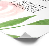 フローラ結婚のシーティンググラフポスターピンク16x20 ポスター (角)