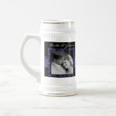 フローラ結婚のスタイン写真ギフト ビールジョッキ (左)