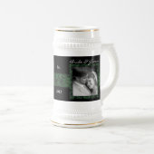 フローラ結婚のスタイン写真ギフト ビールジョッキ (正面右)
