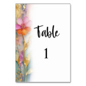 フローラ結婚のテーブル番号カード テーブルナンバー (裏面)