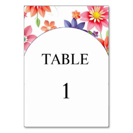 フローラ結婚のテーブル番号カード テーブルナンバー