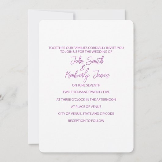 フローラ結婚のフラット日付の保存招待状 セーブザデート (裏面)