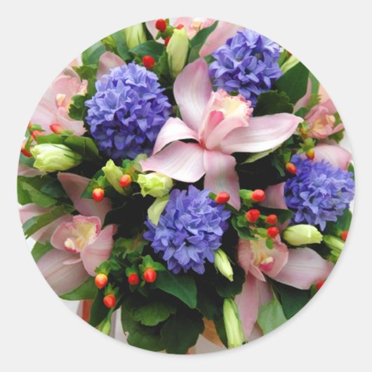 フローラ結婚のブーケ封筒用シールシール ラウンドシール (正面)