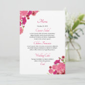 フローラ結婚のメニューカード メニュー (スタンド正面)