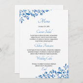 フローラ結婚のメニューカード メニュー (正面/裏面)