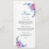 フローラ結婚のメニューカード メニュー (正面/裏面)