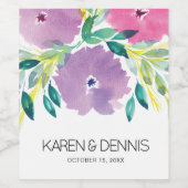 フローラ結婚のワインラベル ワインラベル (シングルラベル)