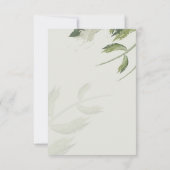 フローラ結婚の主な招待 招待状 (裏面)