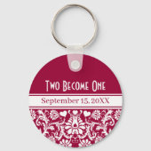 フローラ結婚の任意の色への変更 キーホルダー (正面)