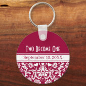 フローラ結婚の任意の色への変更 キーホルダー (正面)