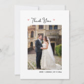 フローラ結婚の写真サンキューカード 招待状 (正面)