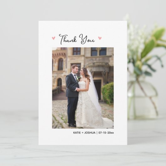 フローラ結婚の写真サンキューカード 招待状 (スタンド正面)