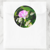 フローラ結婚の封筒用シールシール（大） ラウンドシール (バッグ)