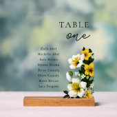 フローラ結婚の座席表の番号 アクリルサイン (ニュートラル)