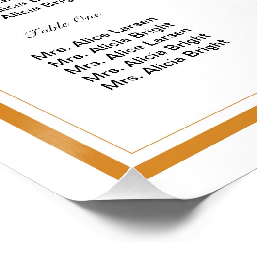 フローラ結婚の座席表ポスター ポスター (コーナー)