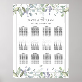 フローラ結婚の座席表 ポスター