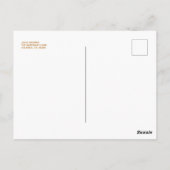 フローラ結婚の延期はがき ポストカード (裏面)