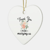 フローラ結婚の役人に感謝 セラミックオーナメント (左)