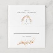 フローラ結婚の折り座席表 プレイスカード (外部開封)