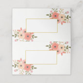 フローラ結婚の折り畳み座席表 プレイスカード (外部開封)