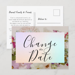 フローラ結婚の日付の変更日付の保存 ポストカード