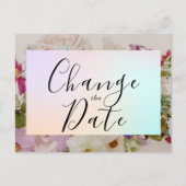 フローラ結婚の日付の変更日付の保存 ポストカード (正面)