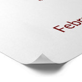 フローラ結婚の歓迎サイン ポスター (角)