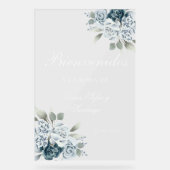 フローラ結婚の歓迎フロステッドアクリル標識 アクリルサイン (正面)