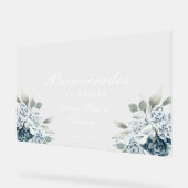 フローラ結婚の歓迎フロステッドアクリル標識 アクリルサイン (傾斜)