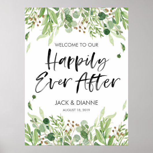 フローラ結婚の歓迎看板 ポスター (正面)