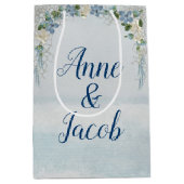 フローラ結婚の海水カラー上のアーチ ミディアムペーパーバッグ (正面)