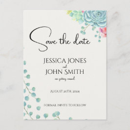 フローラ結婚の発表植物色 案内ポストカード