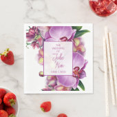 フローラ結婚の紙ナプキン スタンダードランチョンナプキン (インサイチュ)