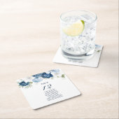 フローラ結婚の表番号12の座席表 スクエアペーパーコースター (インサイチュ)