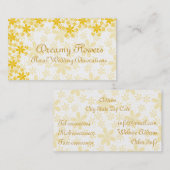 フローラ結婚の装飾 名刺 (正面/裏面)